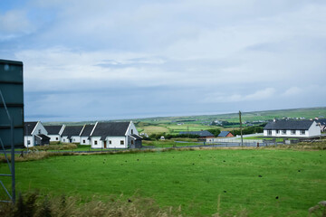 Fototapeta premium beautiful landscape with a home