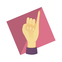 Fototapeta premium hand showing little finger