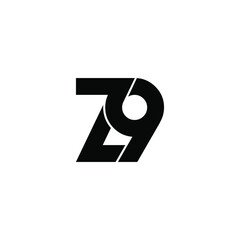 z9 letter original monogram logo design