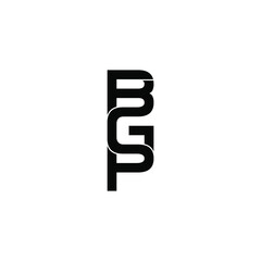 bgp letter original monogram logo design