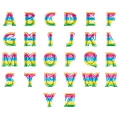 abstract design of alphabets