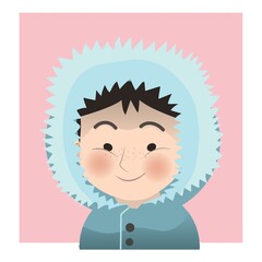 boy wearing woolen clothes