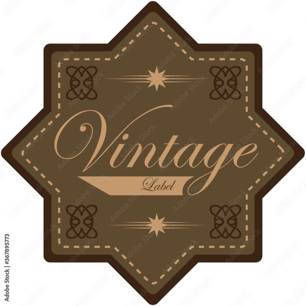 Sticker vintage badge