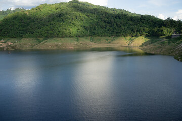 The scenery around the Khun Dan Prakan Chon Dam in Nakonnarok province Thailand 009