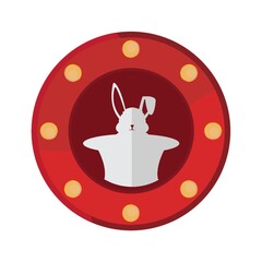 toy rabbit button