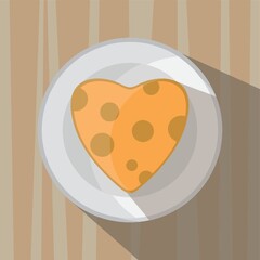 heart shape cheese