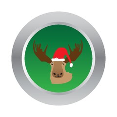 reindeer button