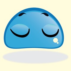 sleeping emoticon expression