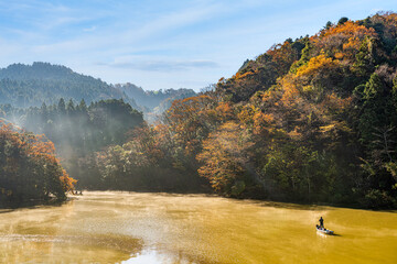【千葉県 君津市】紅葉名所の亀山湖