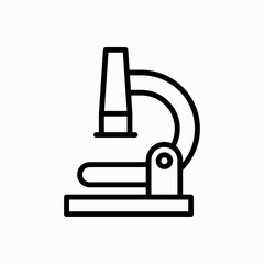 microscope line icon
