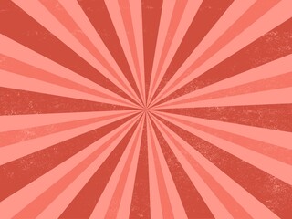 Vintage retro red burst grunge background
