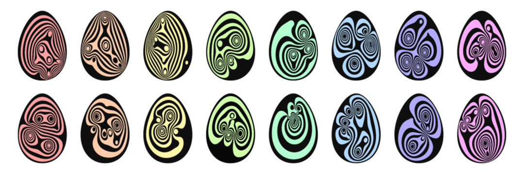 set of abstract vector illustration