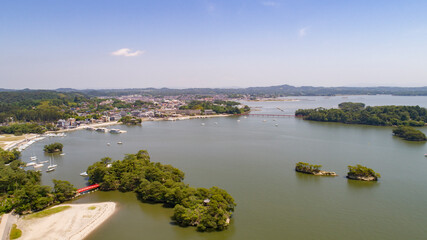 《宮城県》日本三景・松島　松島湾空撮