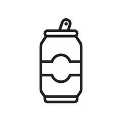 Soda can icon vector illustration.