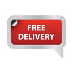 free delivery label