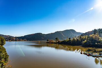 【千葉県】紅葉時期の亀山湖