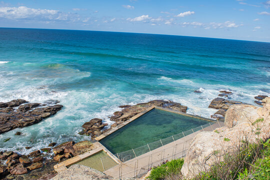 Panoramic Top View Beach From Northern Beaches, NSW, Australia, Sydney 2018