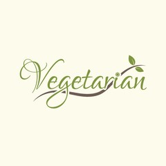 vegetarian text design