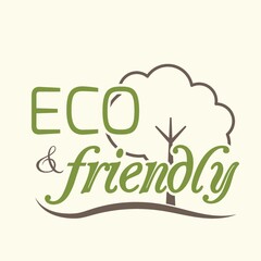 eco-friendly text design