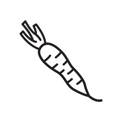 Fototapeta premium Carrot icon vector illustration.