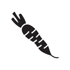 Carrot icon vector illustration.