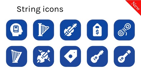 string icon set