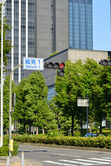 大阪城見の道路標識