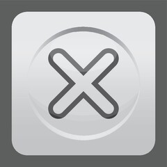 Obraz premium cancel button
