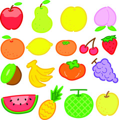 Vector illustration of fruit