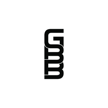 gbb letter original monogram logo design