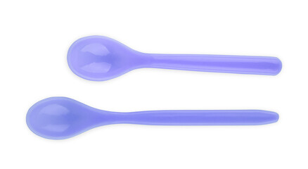 Set of Tea Colored Spoons, Isolated