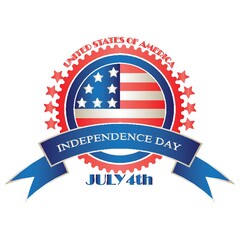 usa independence day label