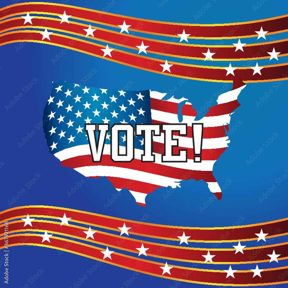 Wall mural vote poster