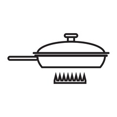 cooking pan on stove