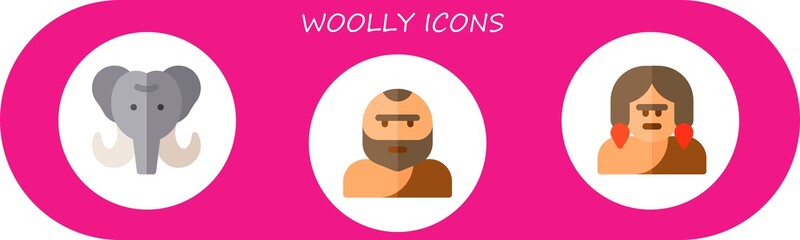 Modern Simple Set of woolly Vector flat Icons