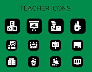 teacher icon set