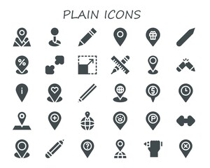 plain icon set