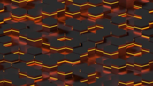 LOOP_TILE Abstract Hexagons D. This footage is loopable and tileable and can 
create an endless & seamless background