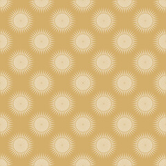 Background pattern. Decorative wallpaper texture. Seamless geometric patterns Gold and white color. Perfect for fabrics, covers, patterns, posters, interior designs or wallpapers. Vector background