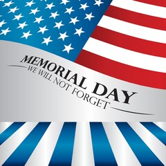 Fototapeta premium memorial day background