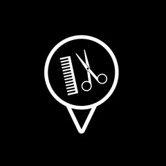 scissors and comb hairdresser