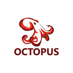 Octopus Logo Template Design Vector