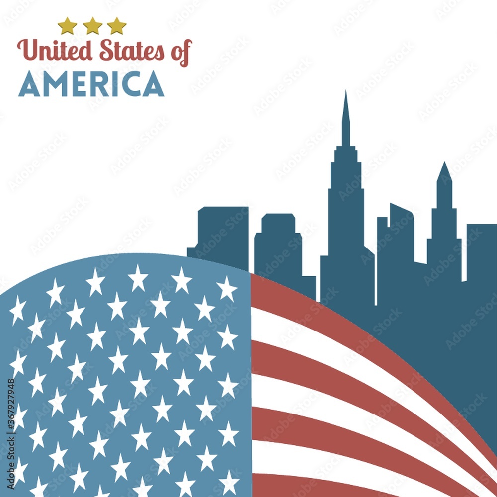 Sticker american flag background designs