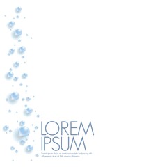 water bubbles poster