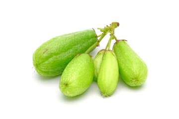 Bilimbi fruits isolated on white background