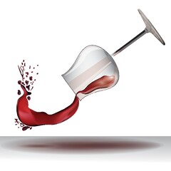 red wine splash