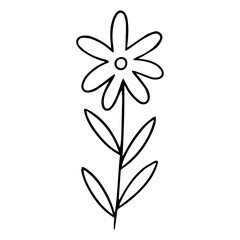 0010 hand drawn flowers doodle