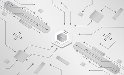 technologi silver background free vector