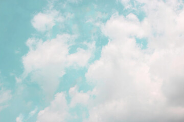Cloudy sky full of space background