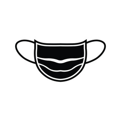 Surgical Face Mask. Virus Protection. N95 Mask vector